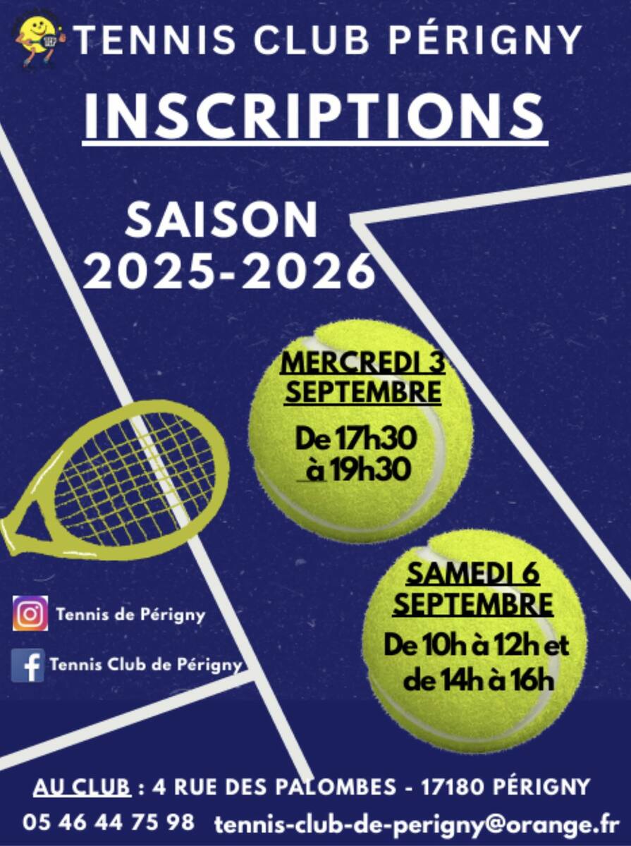 Inscriptions 2025/2026