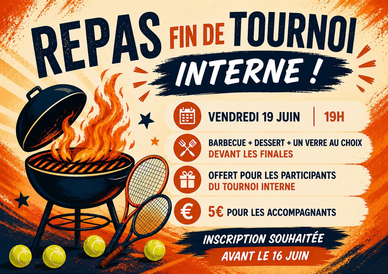 REPAS FIN de TOURNOI INTERNE
