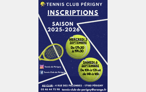 Inscriptions 2025/2026