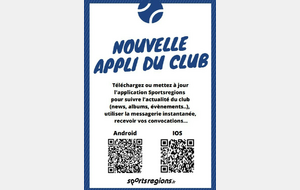 Télécharger l'appli du nouveau site