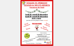 Stages vacances de Noël 2025