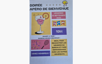 Apéro de Bienvenue