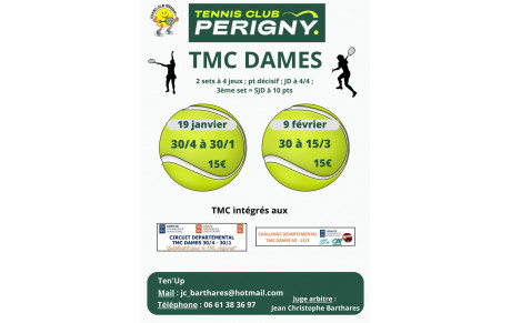 TMC Dames 19 janvier et 9 février 2025